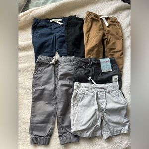 Cat & Jack Kids' Jogger Pants and shorts - Multi-Color Pack